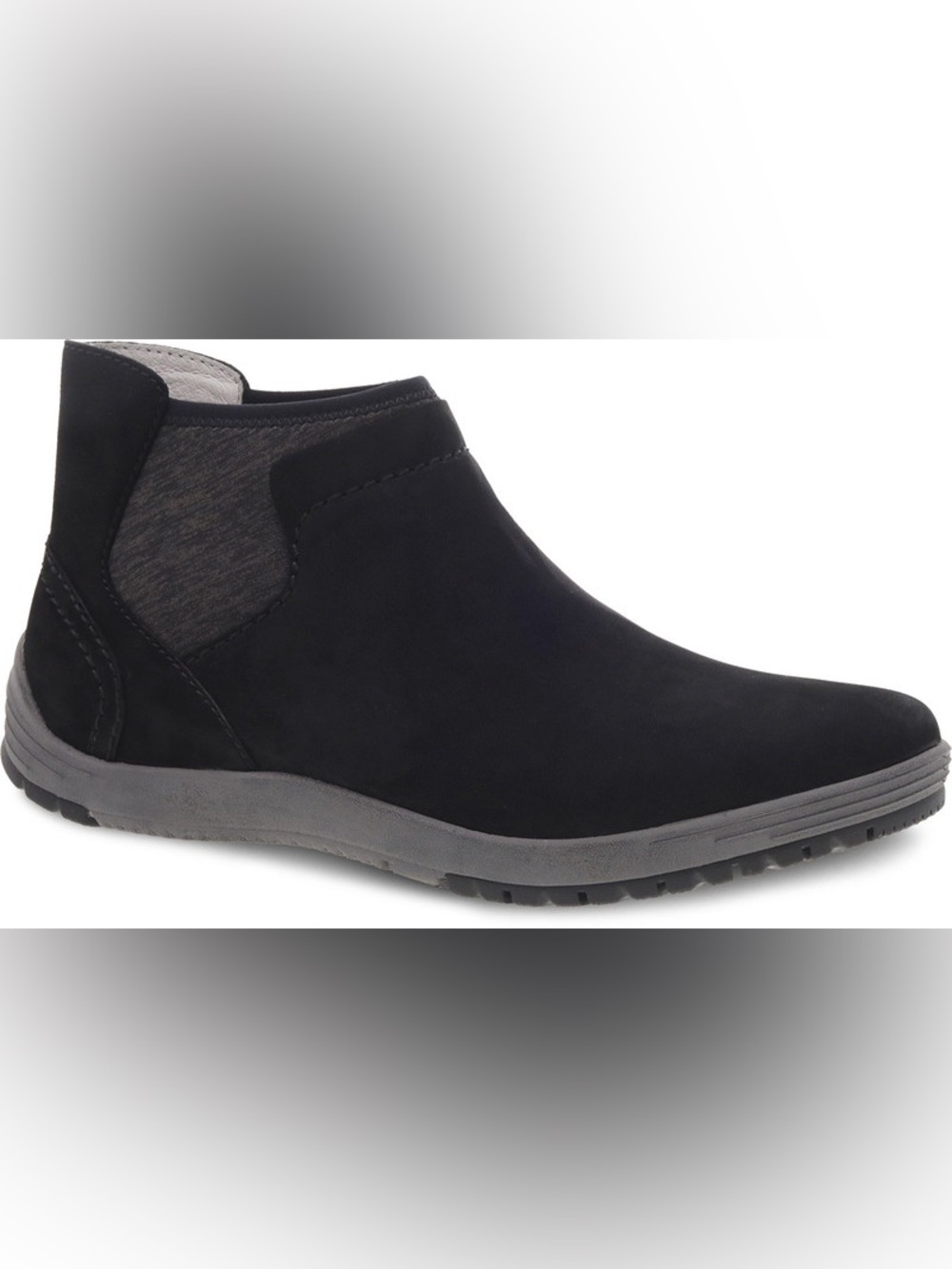 Dansko Lizette Black Ankle Boots size 38 waterproof leather lightweight
